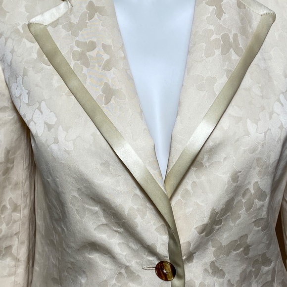 Anna Sui Cream Butterfly 1998 Jacket and Skirt Combo - Picture 3 of 14